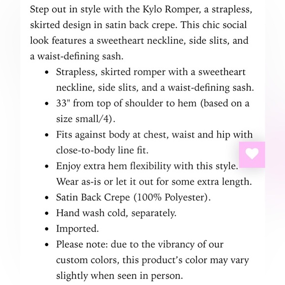 Lilly Pulitzer Kylo Strapless Skirted Romper Multi Via Amore Spritzer NWT - Picture 10 of 15